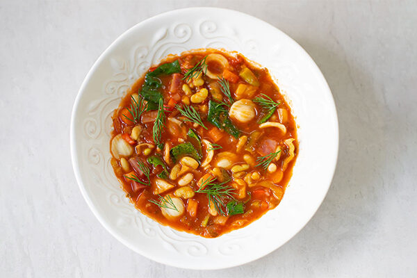 spinach soup minestrone